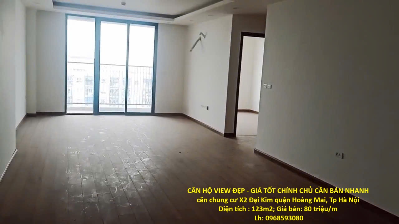  CĂN HỘ VIEW ĐẸP - GIÁ TỐT CHÍNH CHỦ CẦN BÁN NHANH căn chung cư X2 Đại Kim quận Hoàng Mai, Tp Hà Nội 