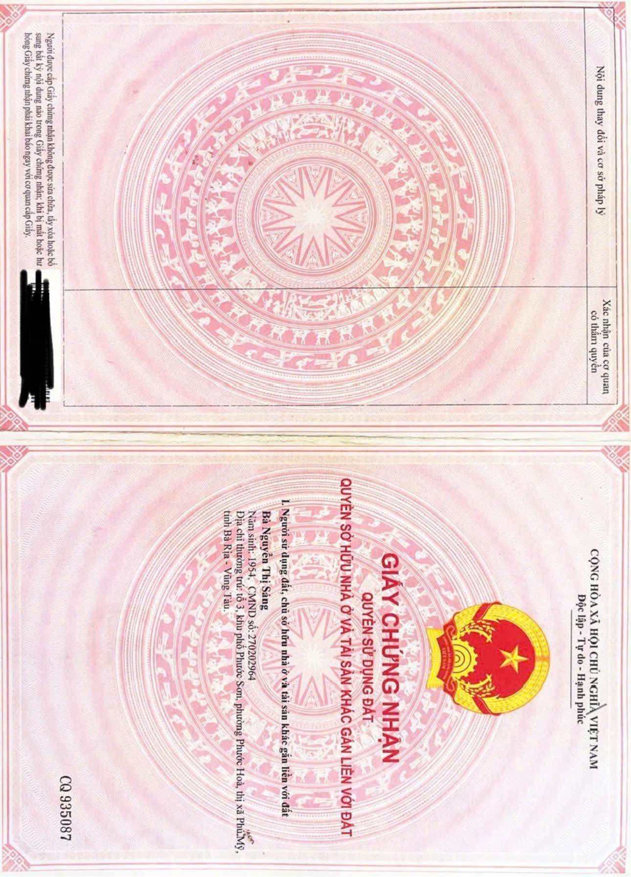  ĐẤT ĐẸP – CHÍNH CHỦ CẦN BÁN GẤP LÔ ĐẤT TẠI Phường Phước Hòa, TX Phú Mỹ, Bà Rịa - Vũng Tàu. 