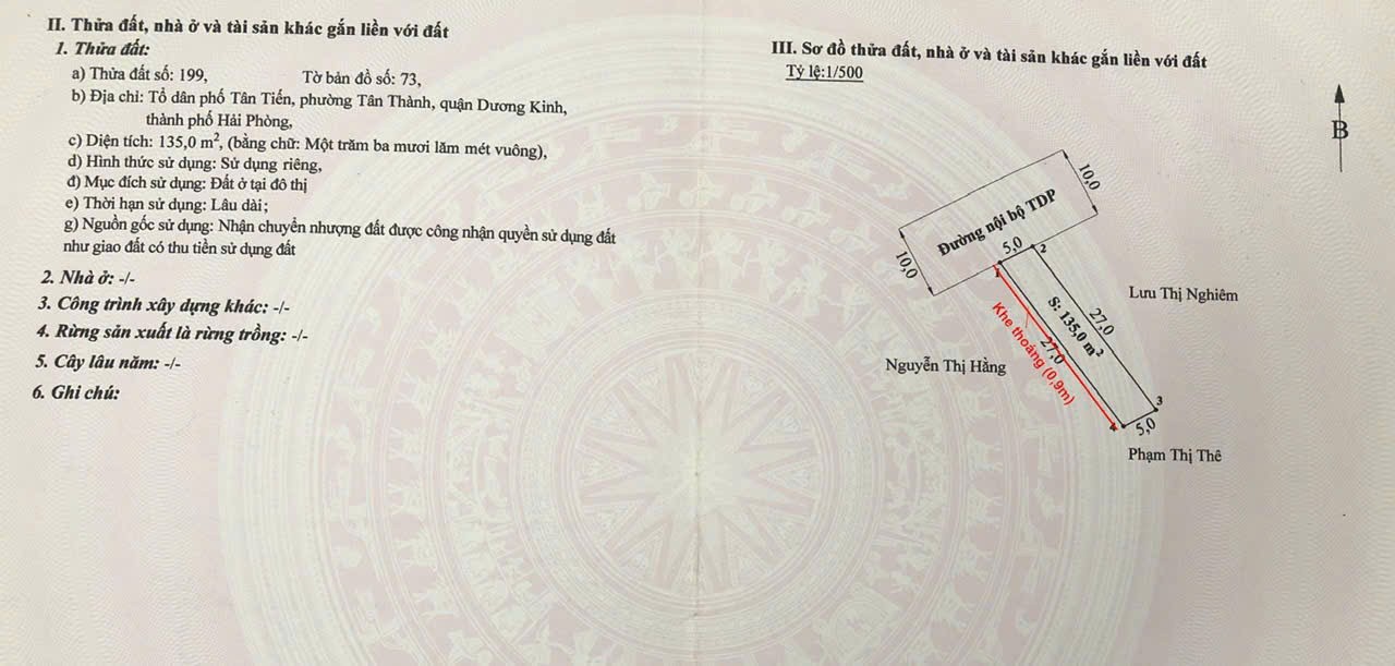  ĐẤT ĐƯỜNG 10M TÂN THÀNH – GIÁ HIẾM KHU DƯƠNG KINH – PHÙ HỢP ĐẦU TƯ  ZALO 0567 222 555 