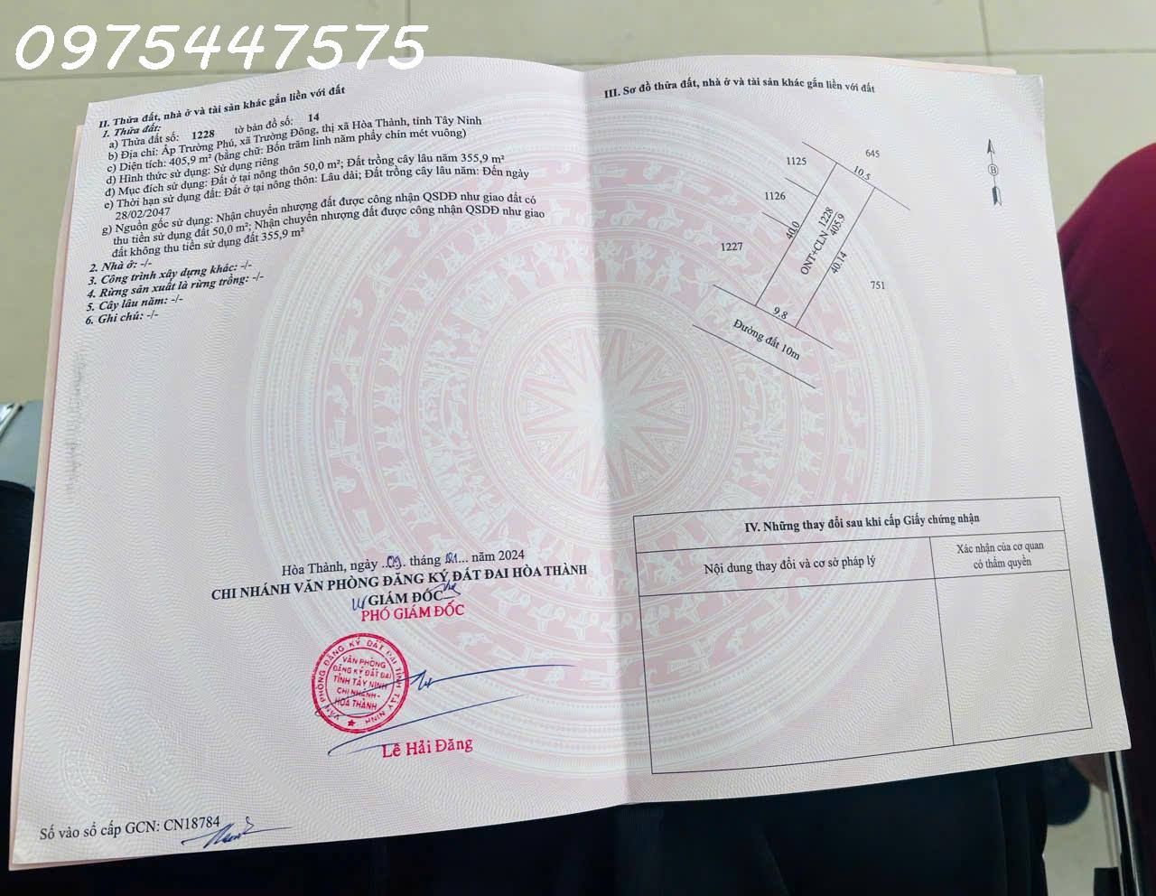  Bán đất đường 21, Trường Đông, Hoà Thành, Tây Ninh 