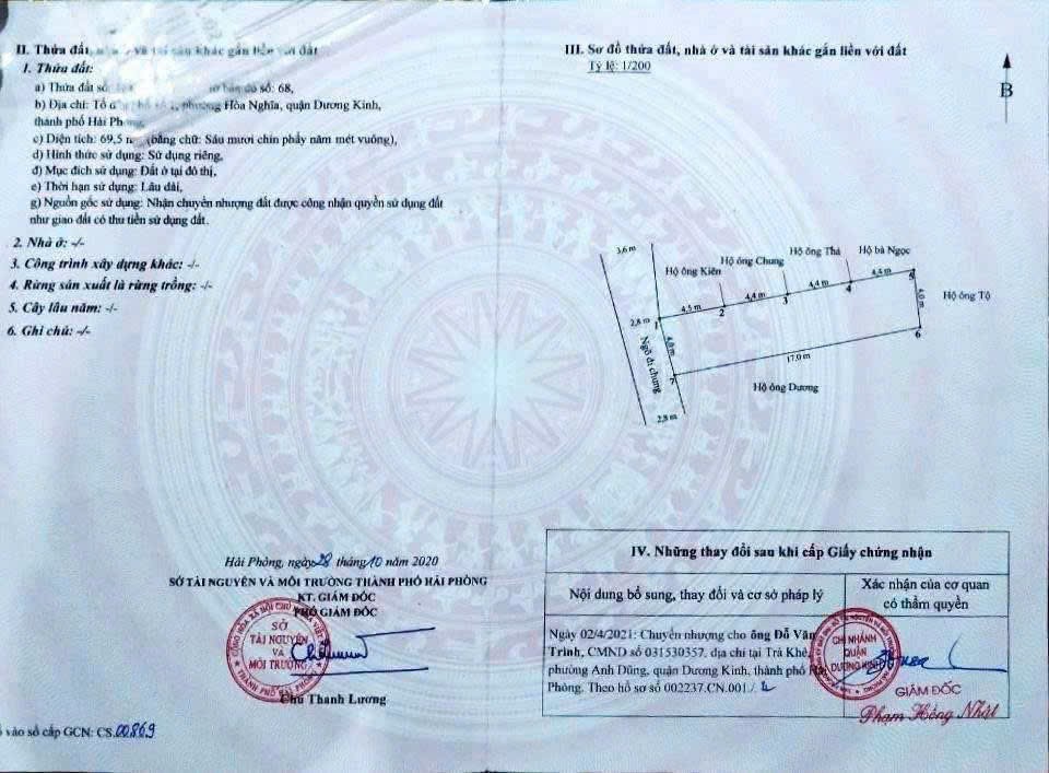  ĐẤT THỔ CƯ NGÕ 82 HÒA NGHĨA – GẦN VINHOMES – GIÁ HIẾM KHU DƯƠNG KINH  ZALO 0567 222 555 