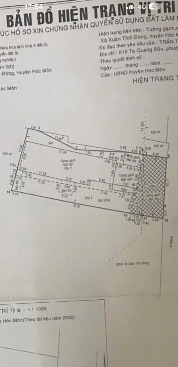  MẶT TIỀN TRẦN VĂN MƯỜI – QUỸ ĐẤT LỚN 657M² – 560M² THỔ CƯ – GIÁ TỐT 30 TỶ 
