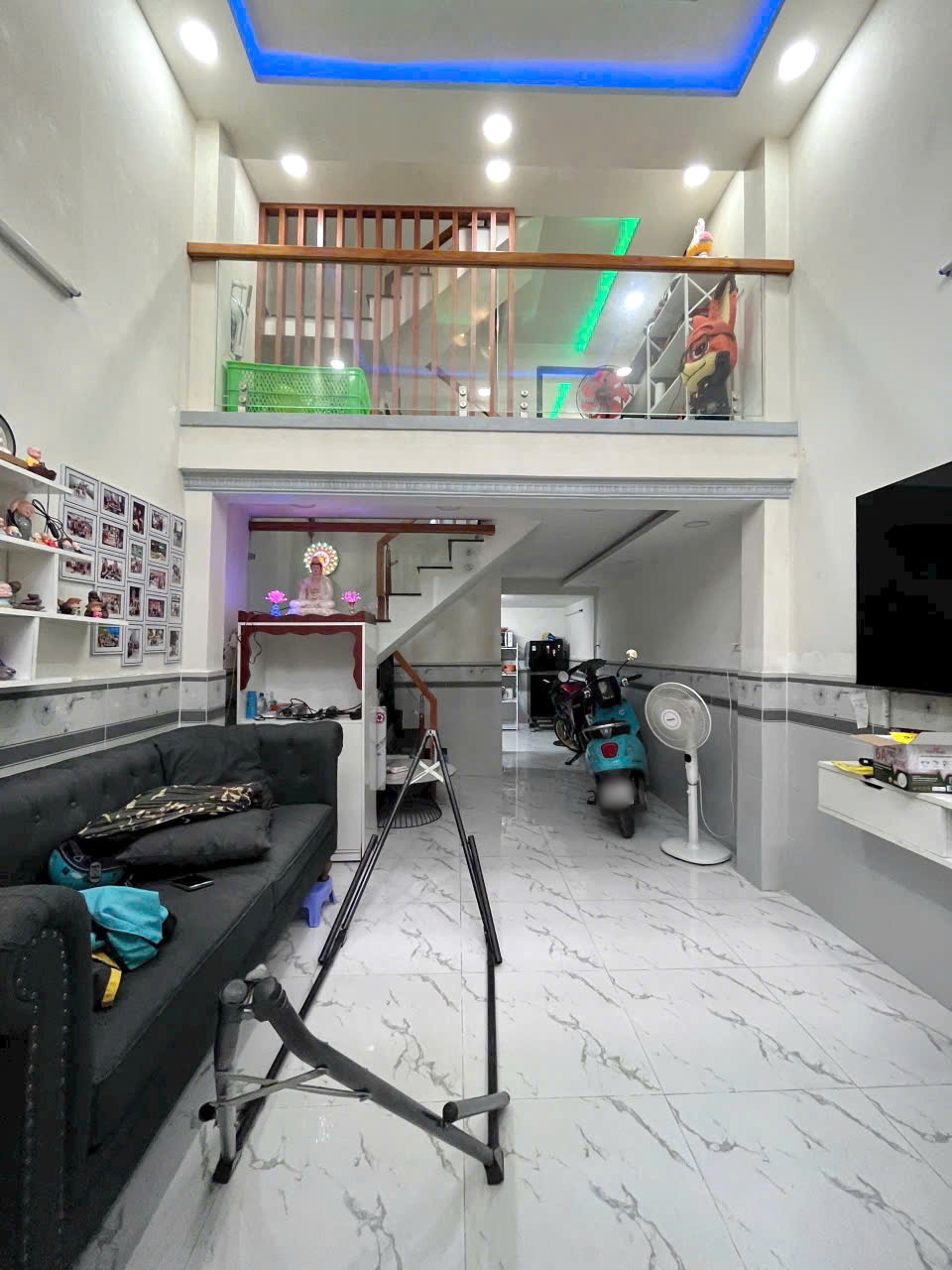  Nhà mới lửng 1lầu 3PN 3.7x11m Phạm Thế Hiển P6Q8 