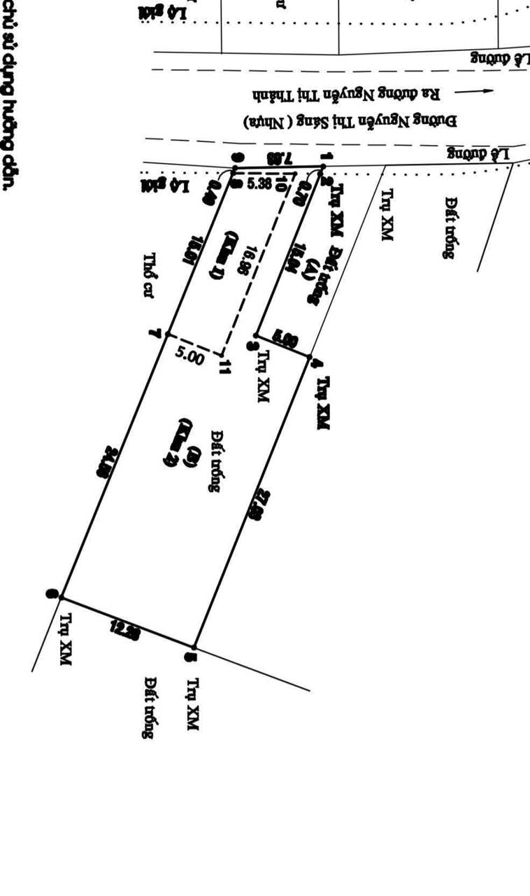  MẶT TIỀN (7.2X40) NGUYỄN THỊ SÁNG – ĐẤT LỚN NỞ HẬU HIẾM, GIÁ MỀM 