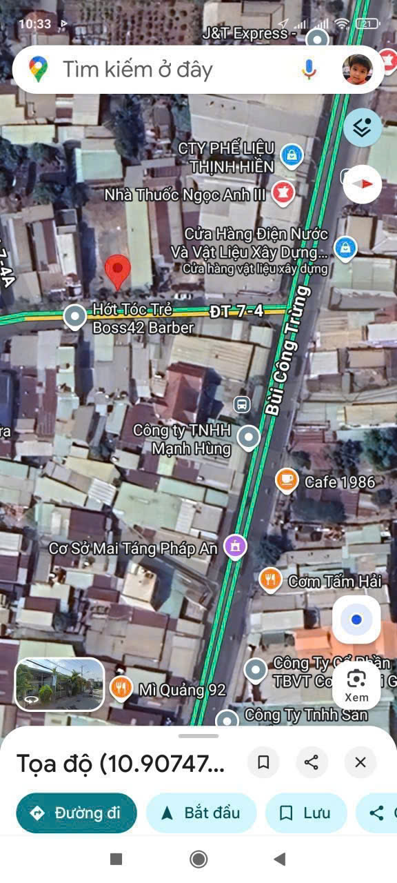  ĐẤT MẶT TIỀN ĐƯỜNG NHỰA DT 7-4 – ĐÔNG THẠNH, HÓC MÔN – THỔ CƯ LỚN 