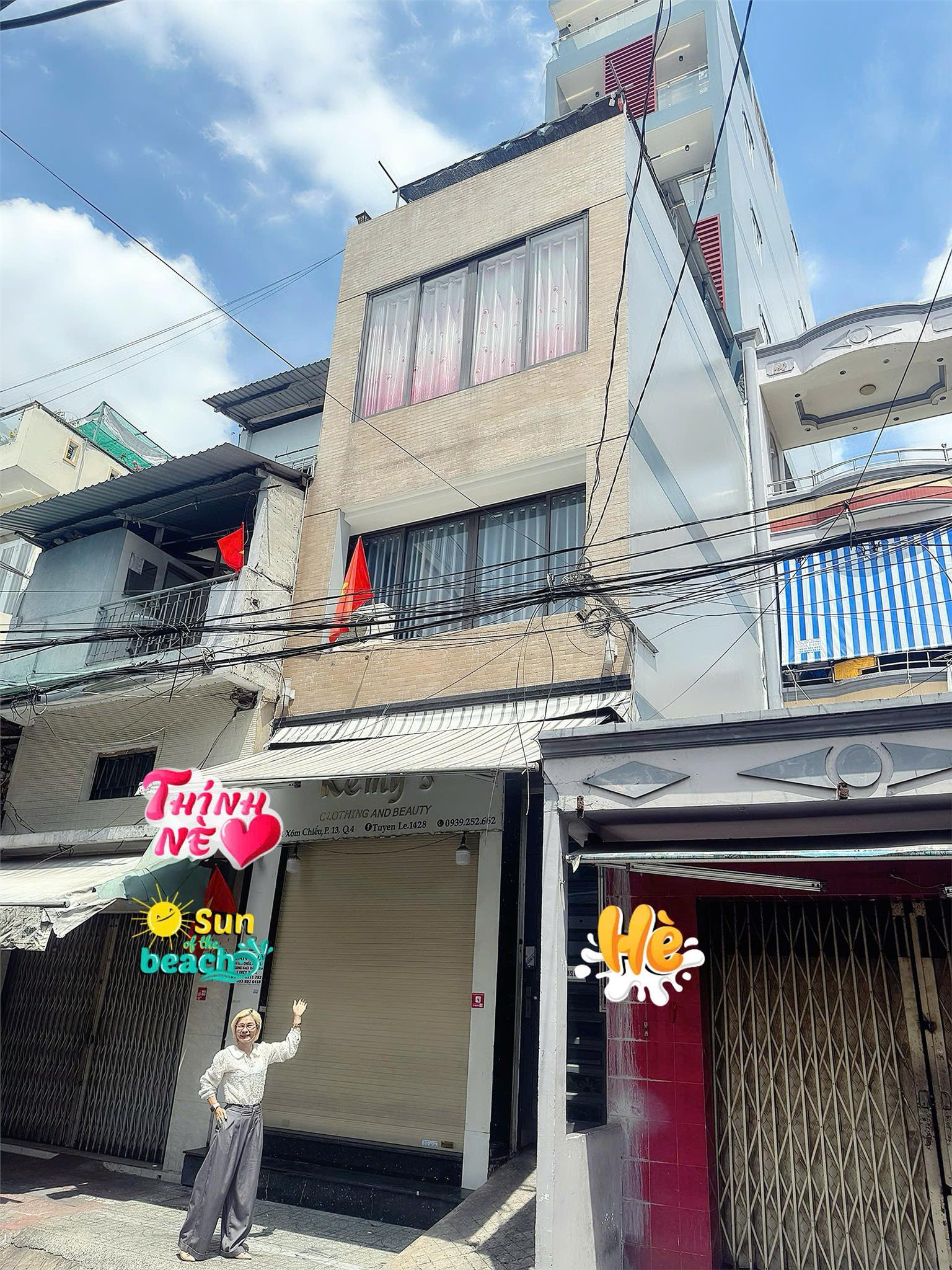  BÁN TÒA NHÀ 8 TẦNG - MẶT TIỀN KINH DOANH ĐƯỜNG XÓM CHIẾU, P.13, QUẬN 4 - CHÍNH CHỦ GIANG GIANG: 093.86.76.685 