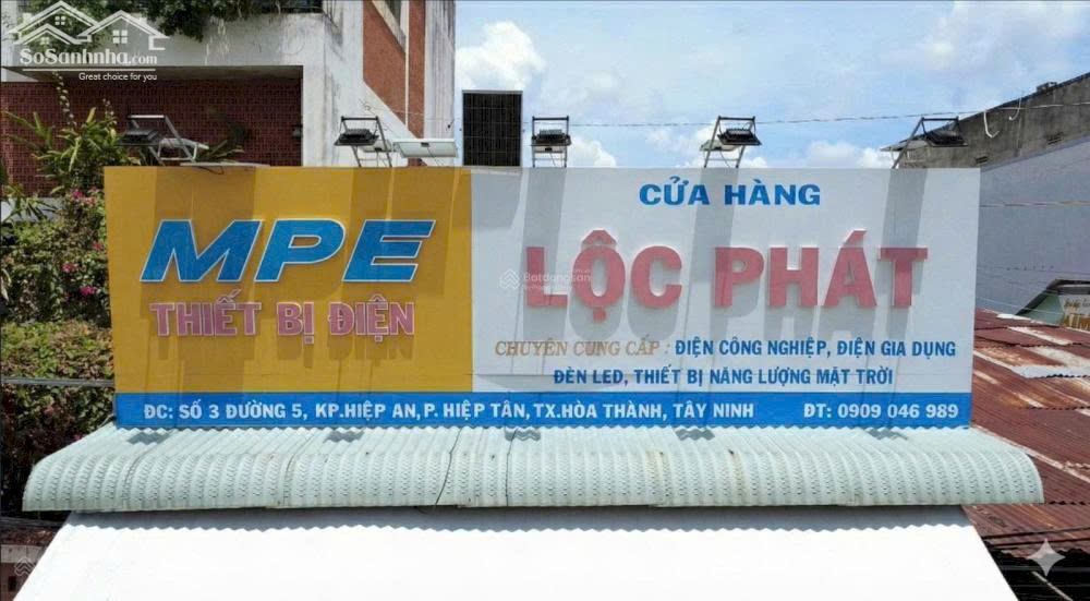  Chính chủ cần bán nhà mặt tiền chợ Hiệp An - Tây Ninh (265m2) - sẵn cửa hàng điện - giá 3,2 tỷ 