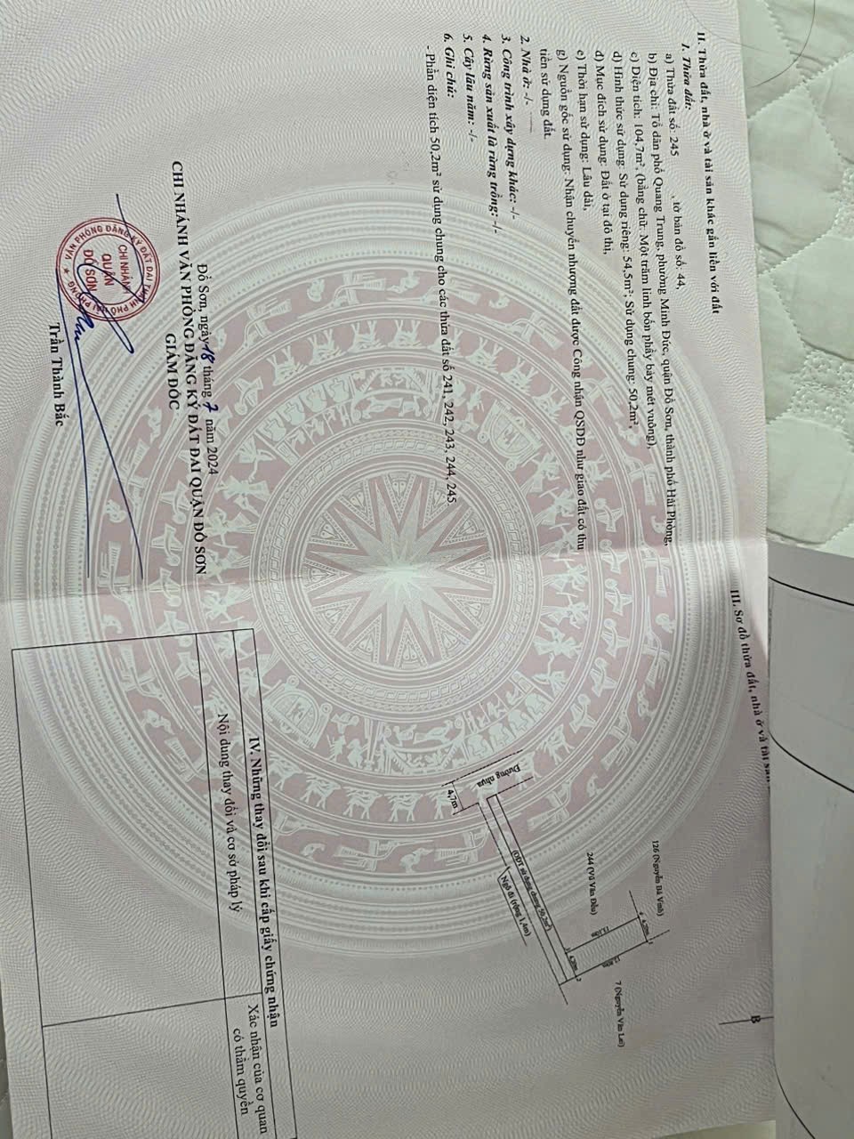  LÔ ĐẤT 54,5M² THƯỢNG ĐỨC – NGÕ THỰC TẾ 4M – GIÁ CHỈ 1,1X TỶ DỄ GIAO DỊCH  ZALO 0567 222 555 