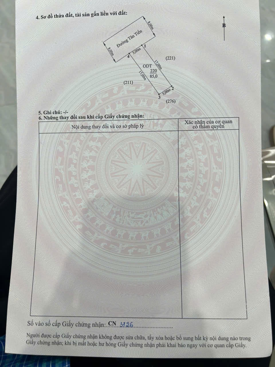  LÔ ĐẤT PHỐ TÂN THÀNH – GIÁ TỐT TRONG KHU DÂN CƯ, MẶT TIỀN 5M  ZALO 0567 222 555 