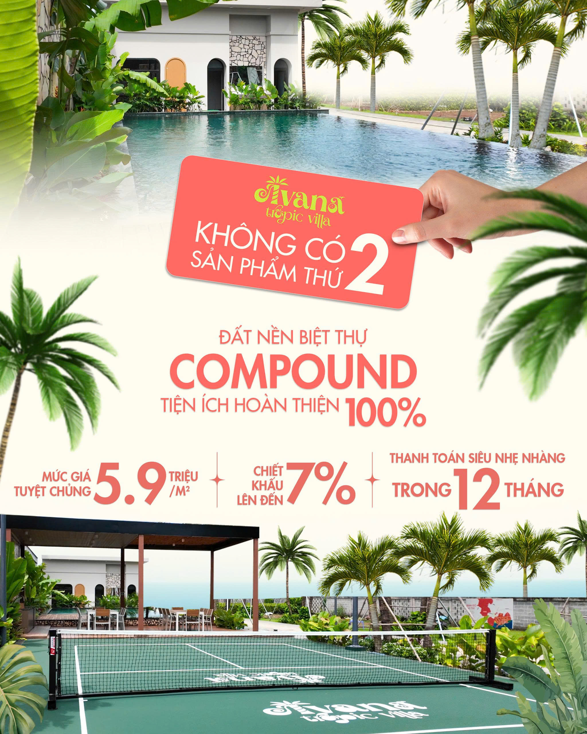  Đất nền biệt thự biệt thự 12x42m 100 TC SHR tiện ích hoàn thiện gần biển HCM giá chỉ 5tr/m2 