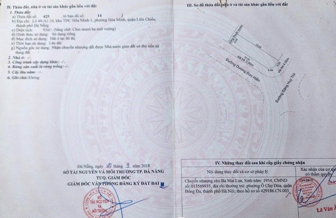  Bán CẶP LÔ GÓC đường Đặng Huy Trứ & Dương Đức Hiền 