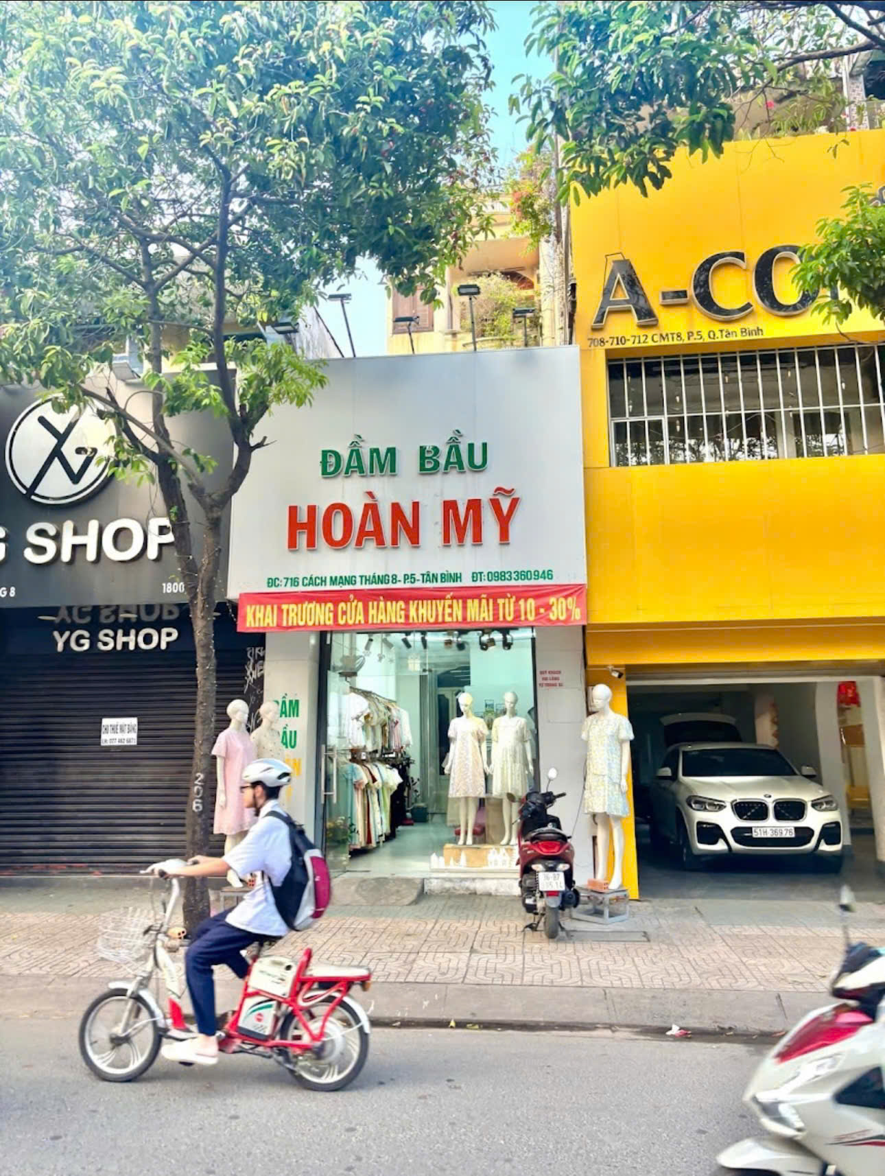  Sang Shop Đầm Bầu Thời Trang – Mặt Tiền Đường Cách Mạng Tháng 8, Phường 5, Quận Tân Bình, HCM 