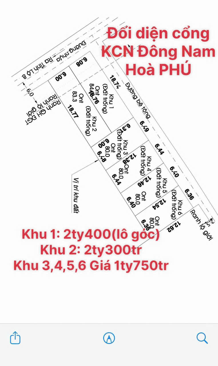  MẶT TIỀN NHỰA 1/ NGẮN TỈNH LỘ 8 – ĐỐI DIỆN CỔNG KCN ĐÔNG NAM 