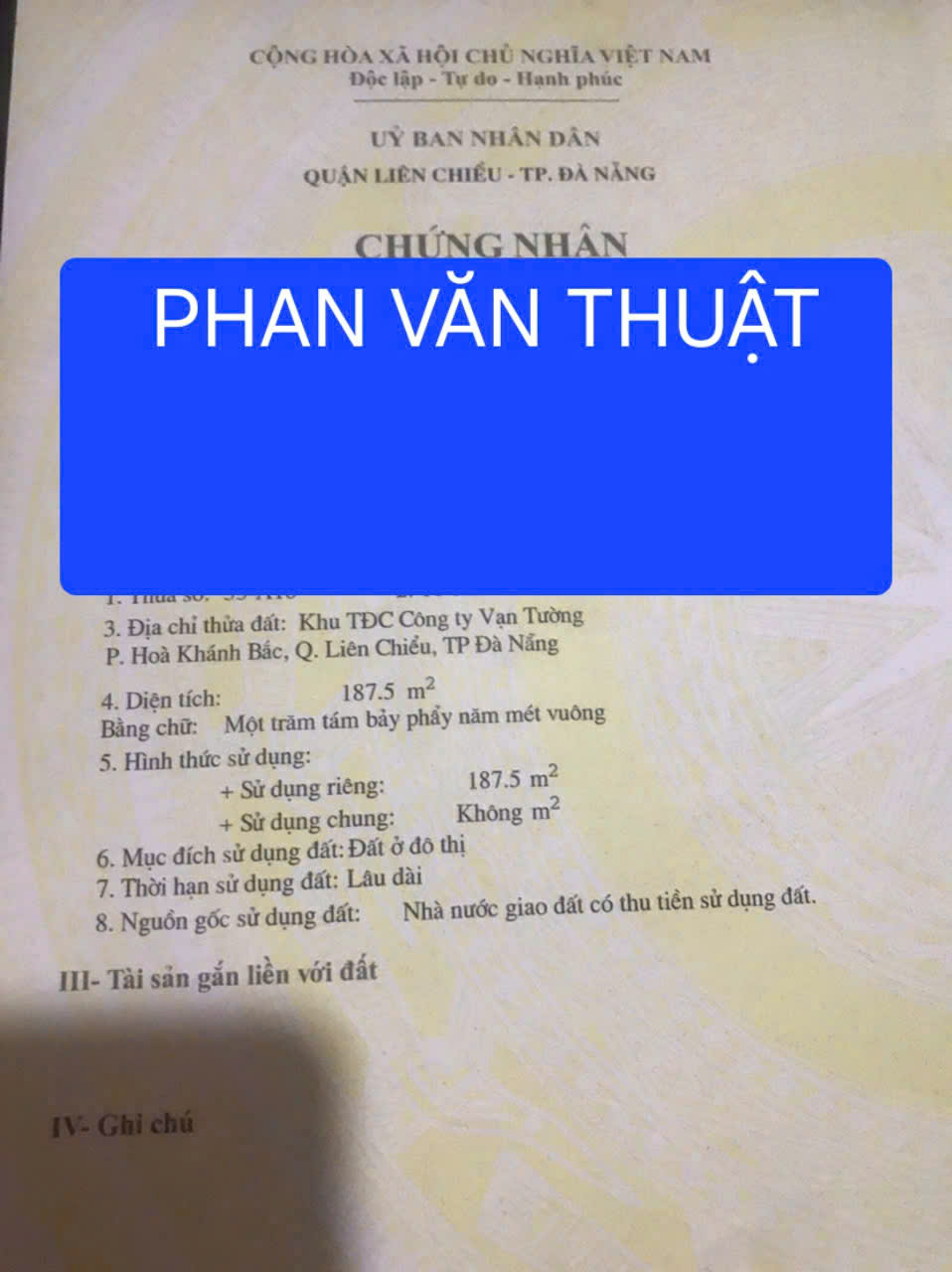 Bán đất đường Phan Văn Thuật nằm song song Nguyễn Tất Thành - Sát biển 