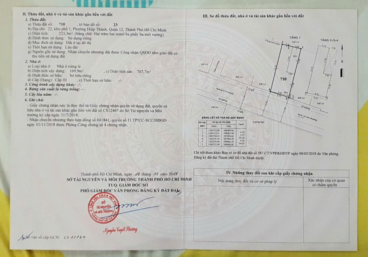  NEW NHÀ (10x25) MẶT TIỀN CHUNG THỊ MINH – HIỆP THÀNH, Q12 