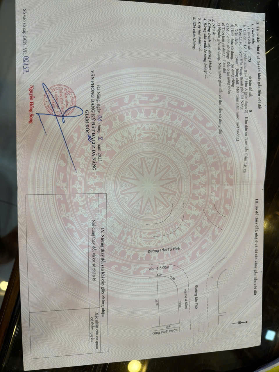  Bán lô Góc đường Mẹ Thứ giao Trần Tử Bình - cạnh chùa Nam Sơn. DT 150m2 giá 10ty LH 0942992361 