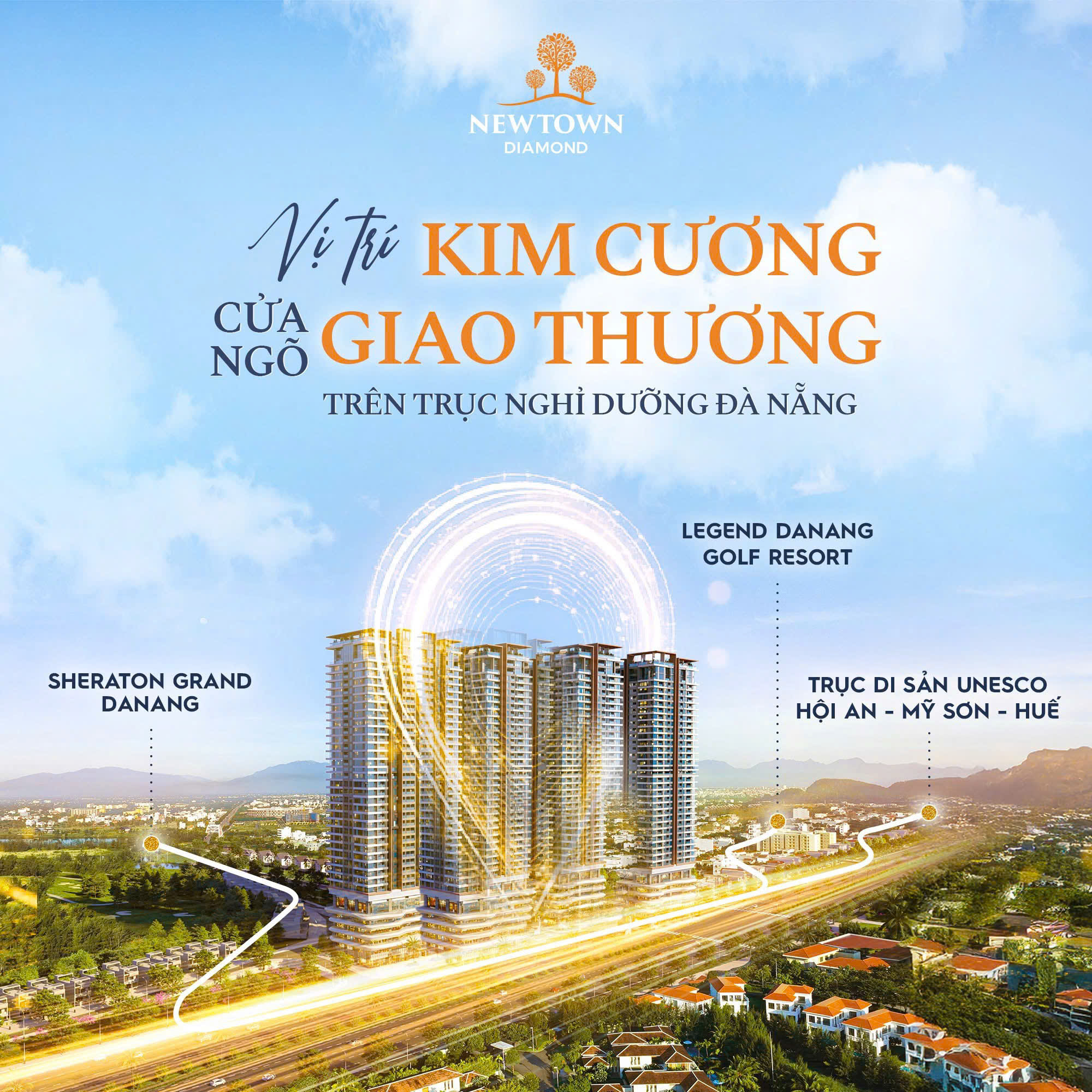  NEWTOWN DIAMOND: CỬA NGÕ GIAO THƯƠNG TRÊN TRỤC NGHỈ DƯỠNG ĐÀ NẴNG 