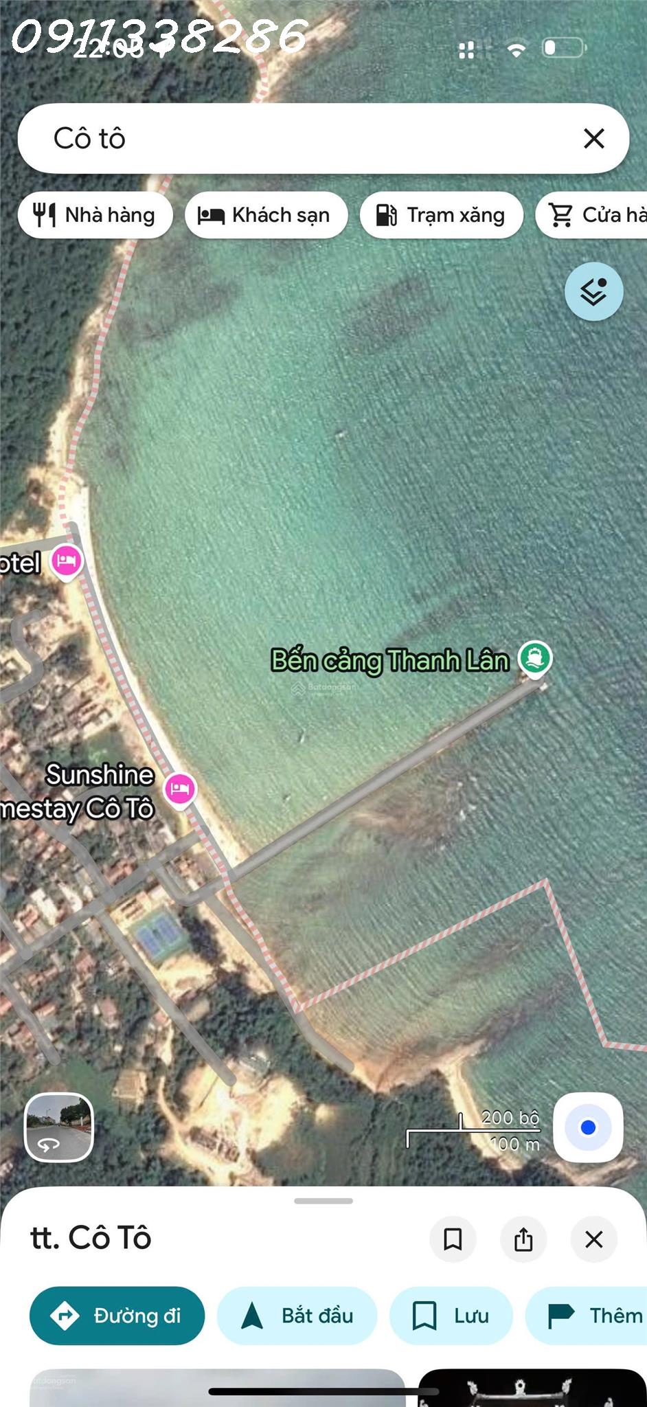  Bán đất mặt biển tại Thị trấn Cô Tô - Quảng Ninh, phù hợp làm khách sạn, nhà hàng 