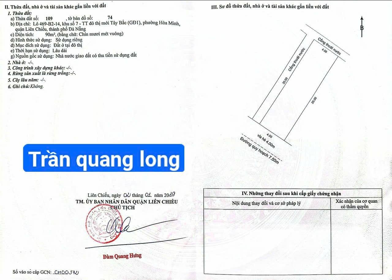  Bán đất Trần Quang long - Kẹp cống bên hông xây nhà rất thoáng 