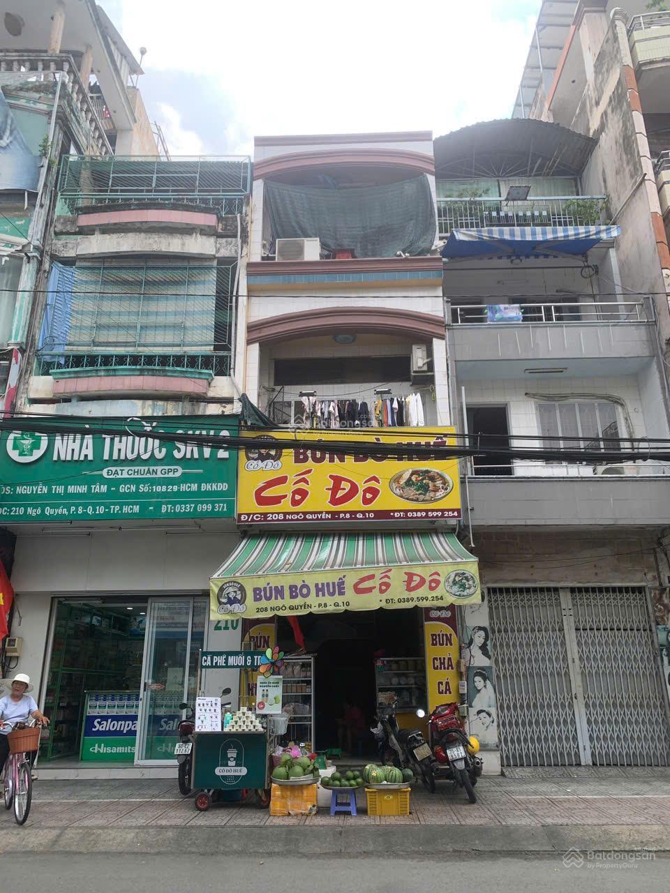  ** Mặt Tiền Kinh Doanh Ngô Quyền Quận 10 –Chưa Qua đầu Tư 45m-2Tầng Chỉ 15Ty8  TL 