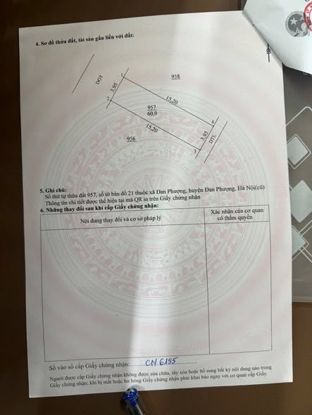  ĐẤT ĐẸP 60M² – KHU ĐÁNG SỐNG NHẤT ĐỒNG SẬY - ĐAN PHƯỢNG – HÀ NỘI! 