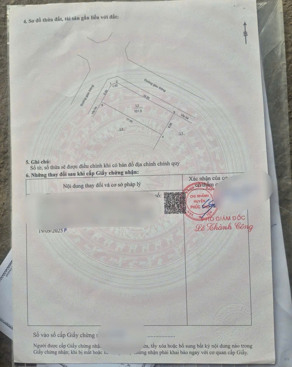  101M LÔ GÓC ĐẤT ĐẤU GIÁ DỘC TRANH - PHÚC TJOJ - HÀ NỘI 