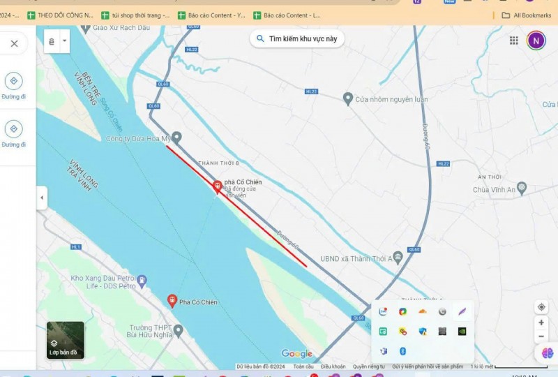 ???? Chủ đất cần bán đất 13000m2 mặt tiền ql60 cũ Bến Tre - giá tốt 