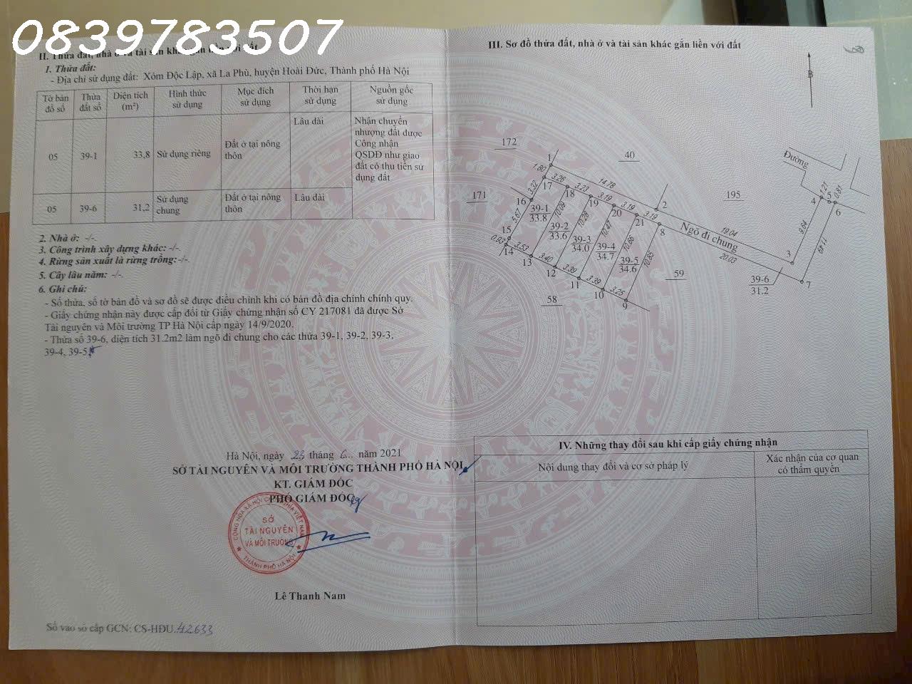  Bán nhà căn góc xóm Độc Lập - La Phù - Hoài Đức - HN, ngay sau đô thị mới Geleximco 