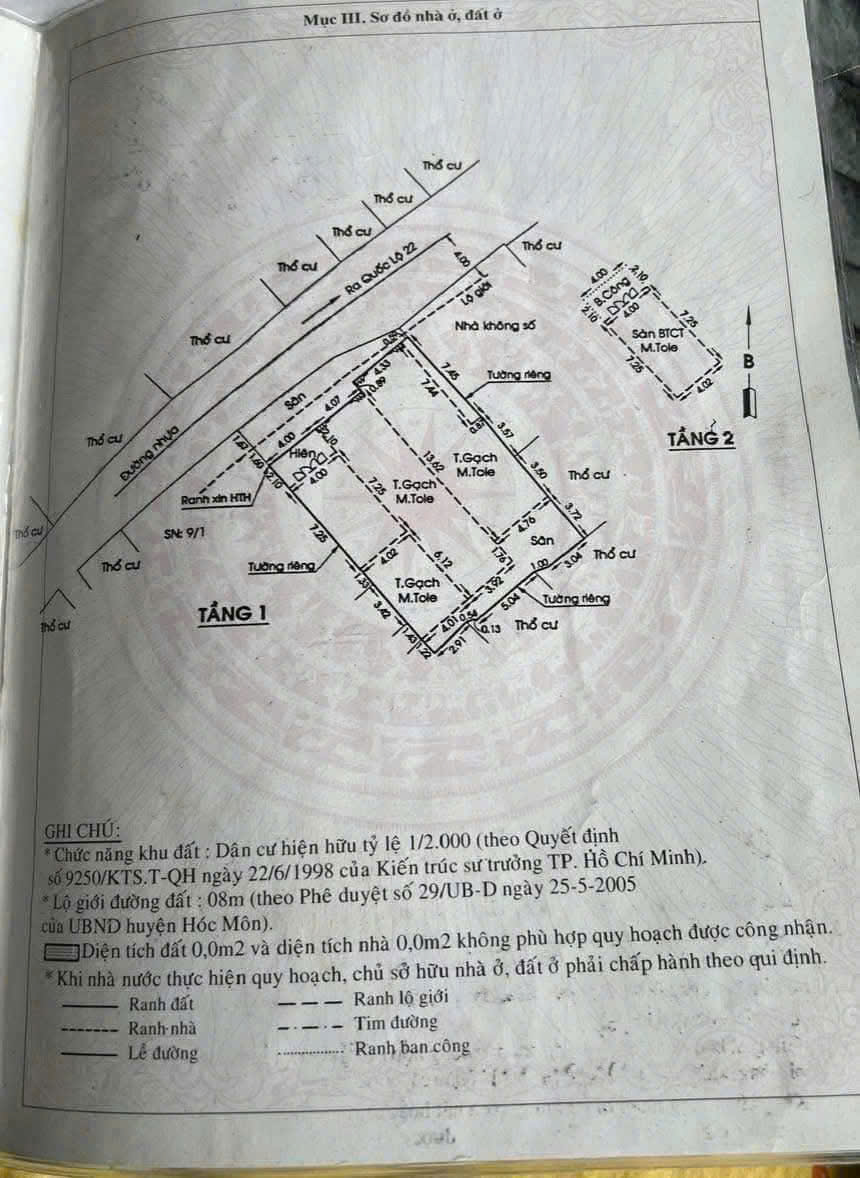  HÀNG NGỘP - GIÁ SIÊU TỐT - 1 SẸC QL22 – ĐỐI DIỆN ĐH HUFLIT - GIẢM CÒN 9,7 TỶ ‼️ 