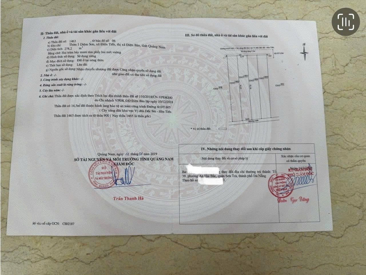  HOT HOT - CẦN BÁN  GẤP 3 LÔ LIỀN KỀ ĐẤT NGHỈ DƯỠNG  TẠI Xã Điện Tiến, Thị xã Điện Bàn, Quảng Nam 