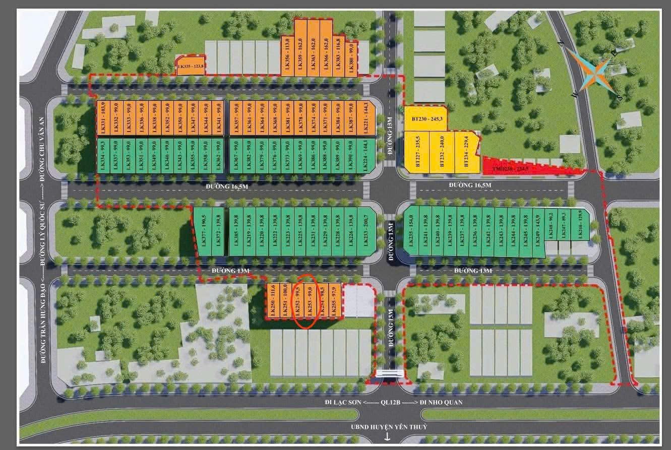  DỰ ÁN WIN STAR HÀNG TRẠM XÃ YÊN THỦY, TỈNH PHÚ THỌ MỞ BÁN 86 CĂN ĐẤU GIÁ Full THỔ CƯ 