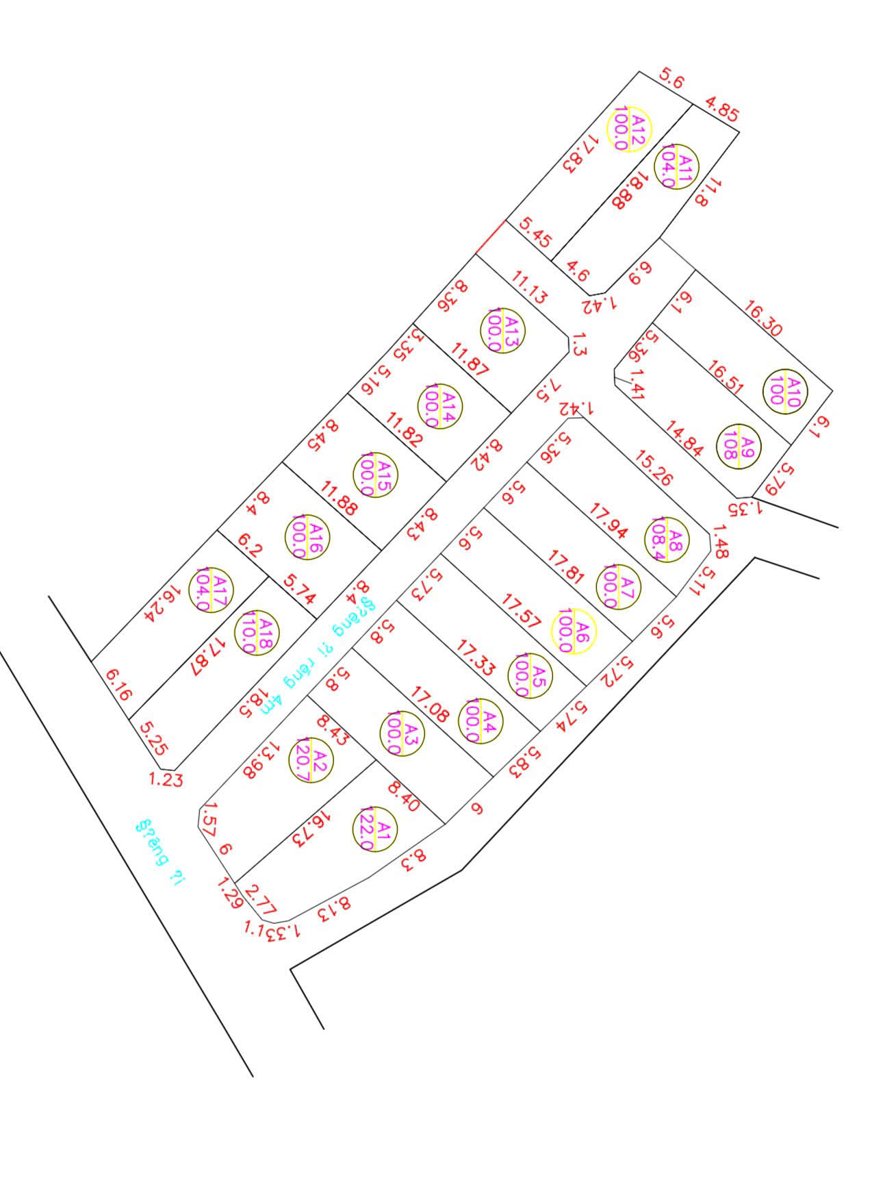  Chính chủ cần bán lô góc A 08 Diện tích 108m . Lô góc 3 mặt tiền  
