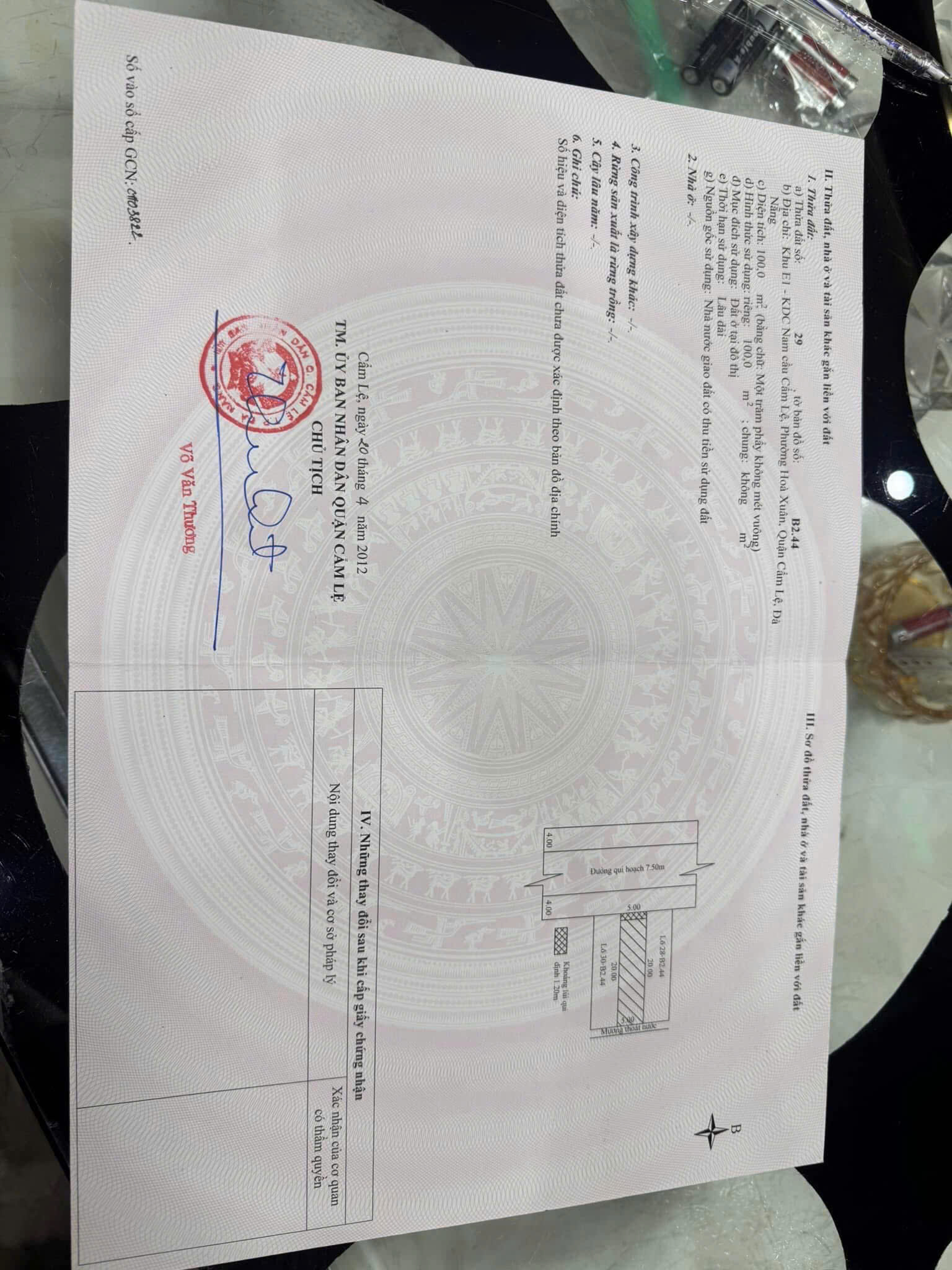  Bán lô Mt đường HOÀNG ĐÌNH ÁI (đường 7m5) đoạn gần đường 29/3. Giá 5ty950 LH 0942992361 