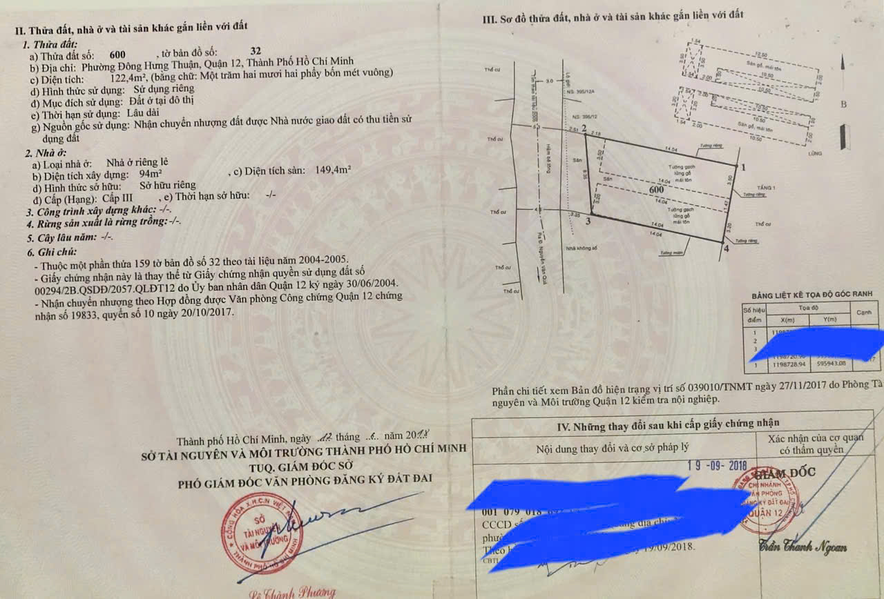  BÁN GẤP 2 DÃY PHÒNG TRỌ – NGUYỄN VĂN QUÁ, Q12 – GIÁ TỐT 9.7 TỶ 