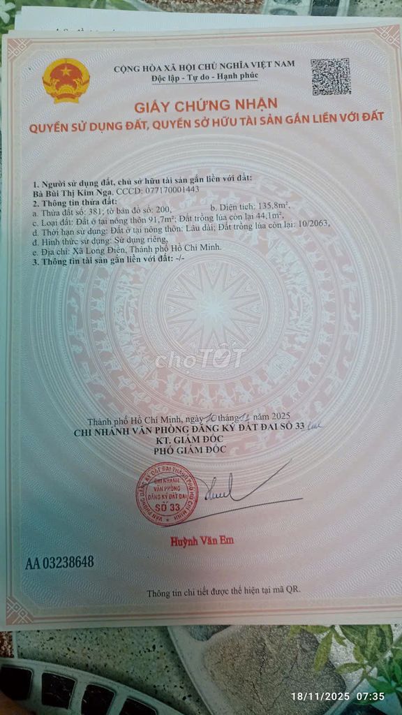  CHÍNH CHỦ BÁN SIÊU PHẨM ĐẤT ĐẸP ????Phù Hợp Cho Mọi Gia Đình 