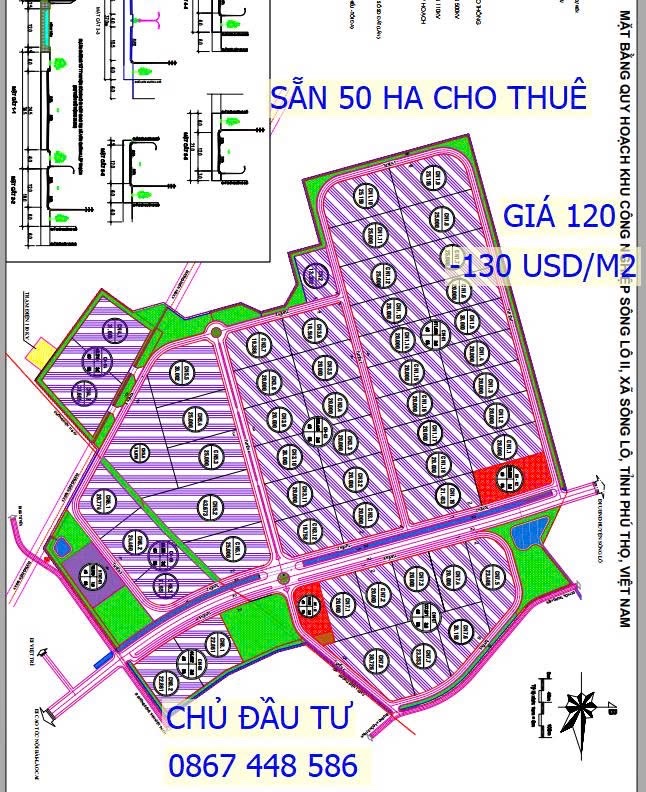  Bán và cho thuê đất KCN Nam Bình Xuyên giá thỏa thuận 