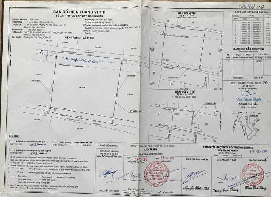  NGUỒN KHỦNG PHÂN LÔ Q12 – QUỸ ĐẤT LỚN – GIÁ 150 TỶ P. AN PHÚ ĐÔNG 