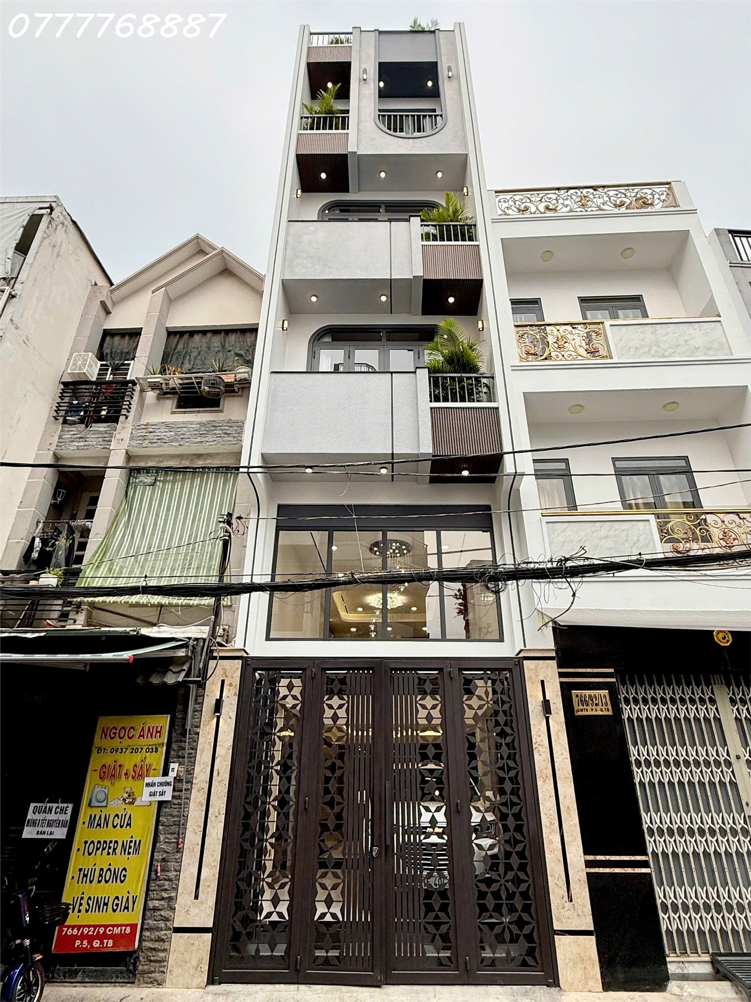  Nhà phố 6 tầng siêu đẹp hẻm 8m CMT8 Phường 5 Tân Bình 