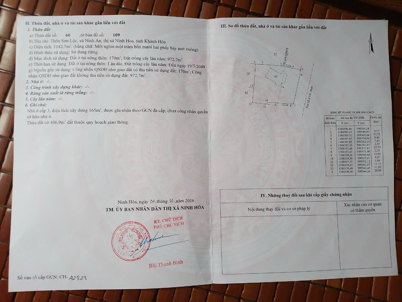  BÁN ĐẤT MẶT TIỀN QUỐC LỘ 1A – VỊ TRÍ KINH DOANH ĐẮC ĐỊA – NINH HÒA 