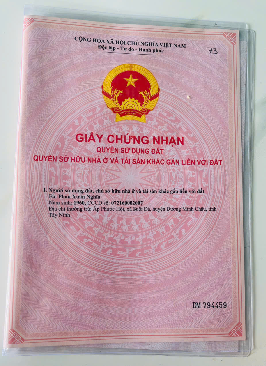  ĐẤT  ĐẸP- GIÁ TỐT- CẦN BÁN NHANH ĐẤT tại Xã Suối Đá, Dương Minh Châu, Tây Ninh 