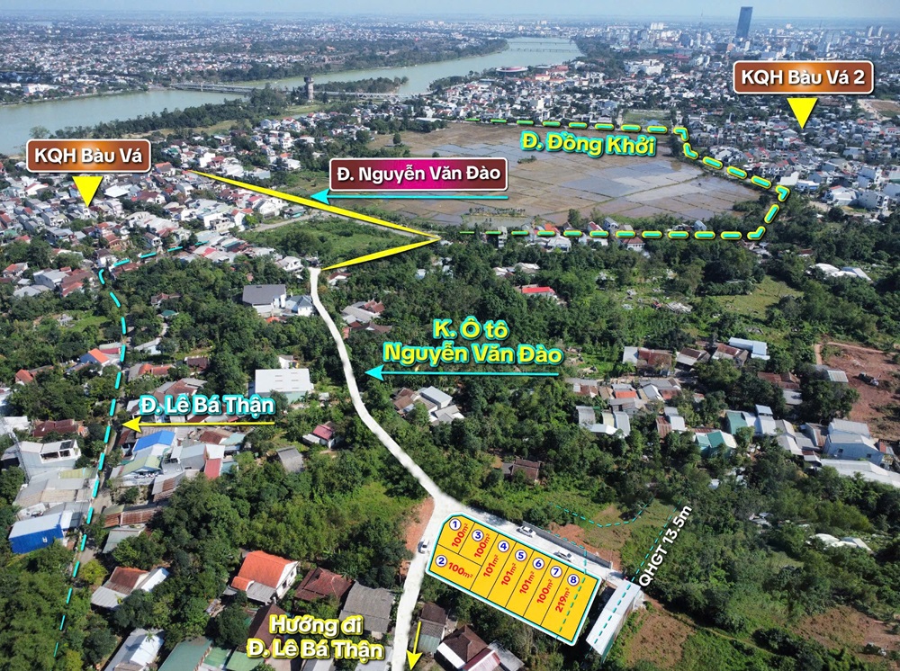  ???? BÁN ĐẤT BÀU VÁ-  ĐƯỜNG NGUYỄN VĂN ĐÀO NỐI DÀI 