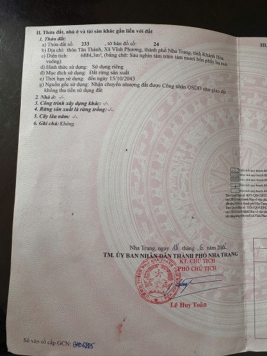  ► BÁN ĐẤT VĨNH PHƯƠNG – 2.000m² – GIÁ 3,5 TỶ 