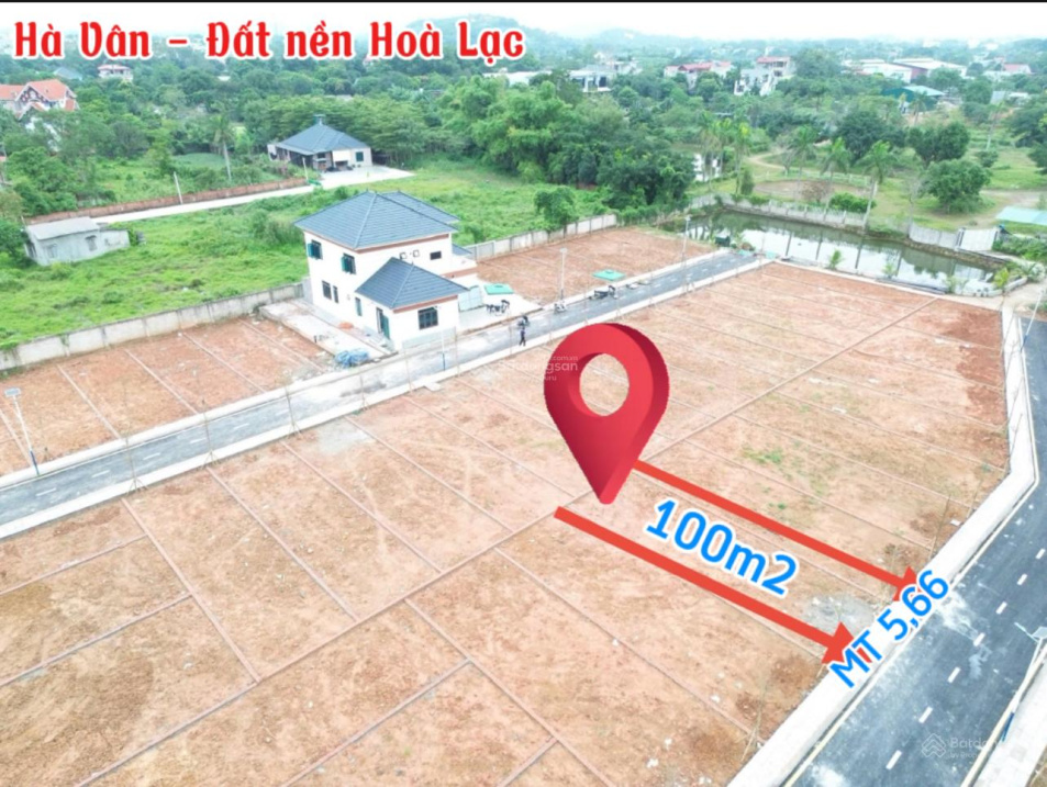  Chỉ hơn 2 tỷ sở hữu ngay lô đất 100m² tại Hòa Lạc, gần Quốc lộ 21, Khu CNC, thanh khoản cao. 