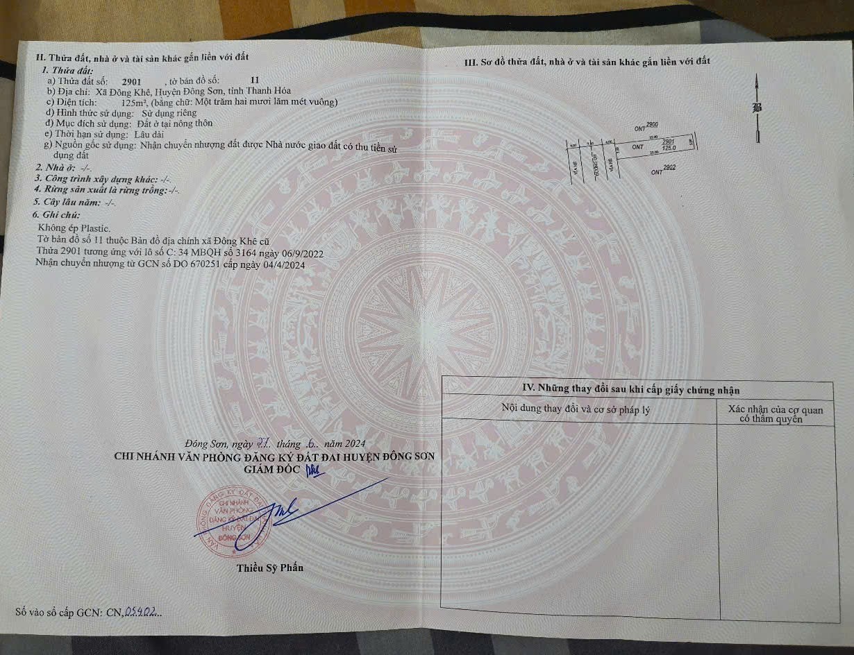  ĐẤT  ĐẸP- GIÁ TỐT- CẦN BÁN NHANH ĐẤT MẶT BẰNG LÔ C34 tại P.Đông Sơn(Đông Khê, Đông Sơn, Thanh Hoá) 