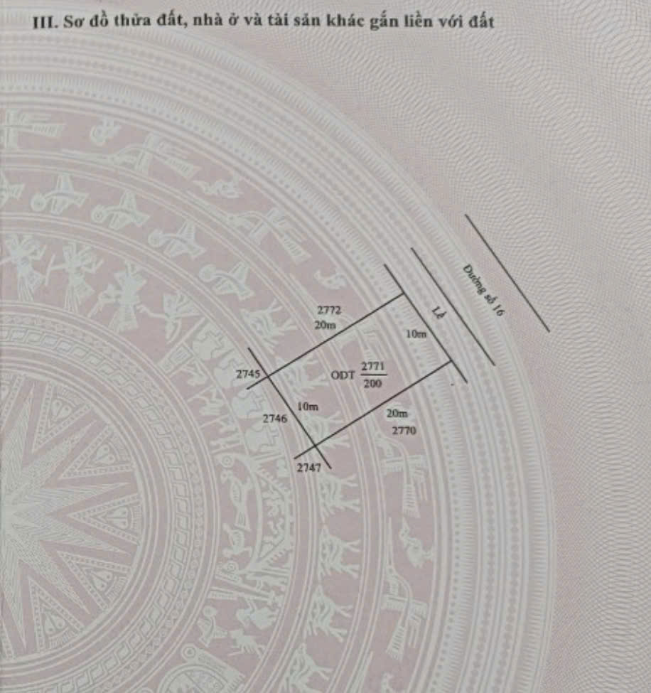  200m2 OĐT đường số 16, Tây Nam Centre Golden Trung Tâm Thủ Thừa, lối ra cao tốc Châu Thành 