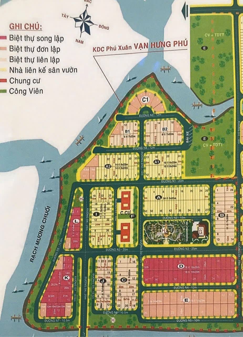  ???? NỀN BIỆT THỰ - 10m x 23m - VẠN HƯNG PHÚ ???? 