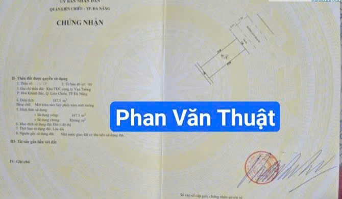  Bán đất đường Phan Văn Thuật Liên Chiểu, Đà Nẵng - View công viên - Sát biển 
