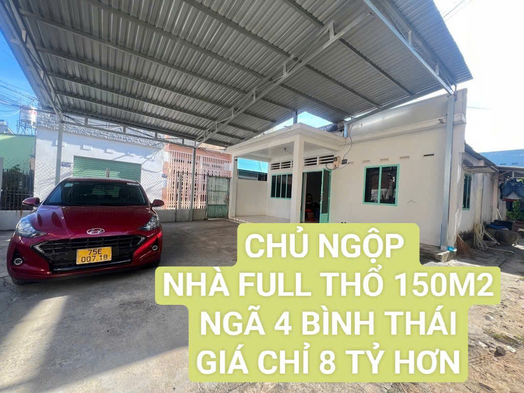  ????NHÀ DT KHỦNG GẦN 150M2 NGAY NGÃ TƯ BÌNH THÁI - XA LỘ HÀ NỘI - GIÁ CHỈ HƠN 8 TỶ 