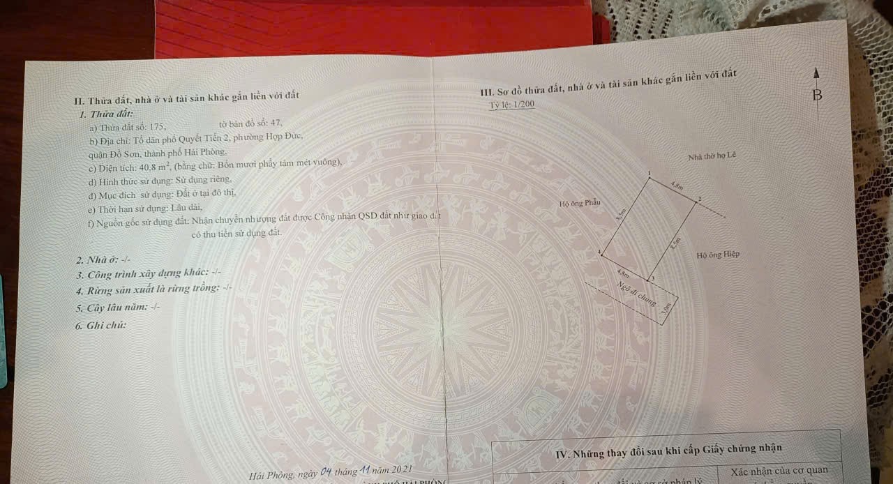  Giá 6xx triệu – Lô 40,8m² gần chợ Quyết Tiến Hợp Đức, ngõ nhựa mới đẹp  ZALO 0567 222 555 