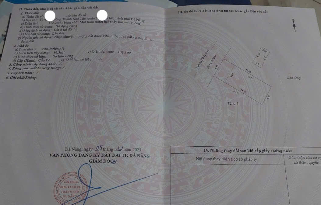  ????????Bán nhà 2 tầng trục đường 10,5m kinh doanh HỒ QUÝ LY 